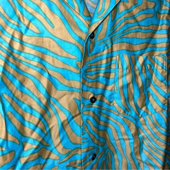 Vintage Hawaiian Short Sleeved Button Front Casual Shirt Cotton Unisex Size Med - Picture 6 of 12